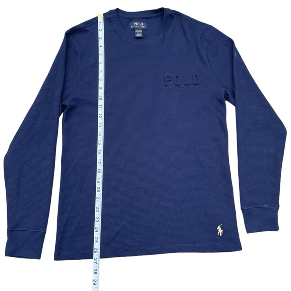 Navy Blue Ralph Lauren Long Sleeve Shirt (M) - Picture 7 of 9